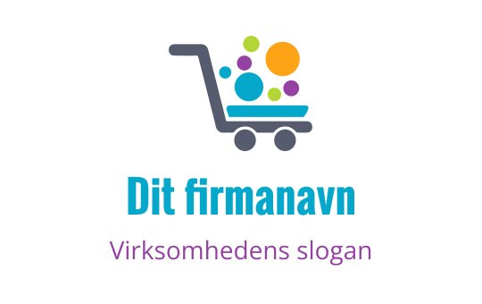 Fargerik handlekurv logo design med livlige sirkler og moderne typografi