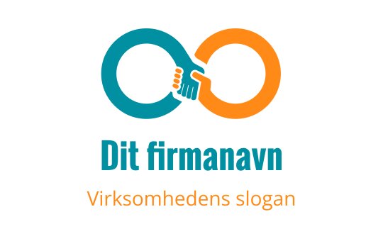 Moderne logo design med sammenflettede sirkler i teal og oransje
