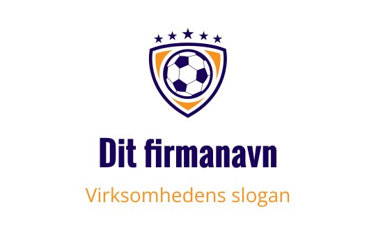 Fet skjoldlogo med en fotball og stjerner