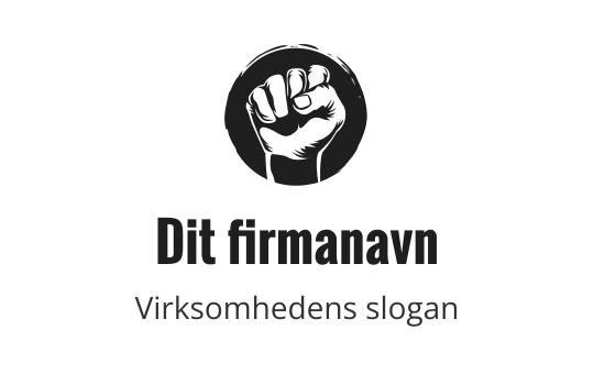 Fet neven logo design innenfor en sirkulær kontur