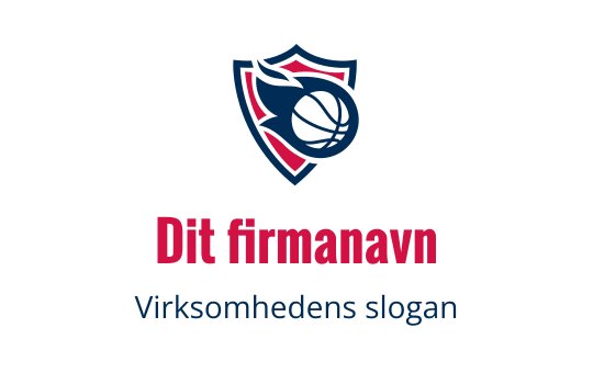 Dynamisk basketball logo design med skjold og stilisert ball