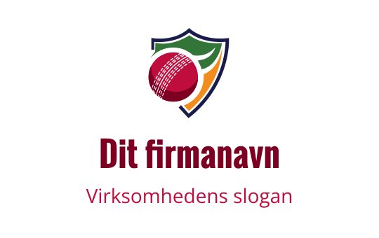 Fargerik logo med et rødt frukt og grønne blader på et skjold