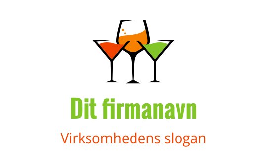 Fargerik logo med abstrakte former i oransje, grønn og gul