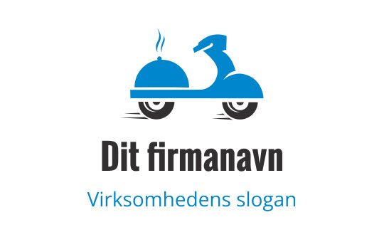 Moderne blå scooter logo design med et lekent damp-element