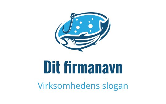 Moderne blå logo med en stilisert svamp i en bolle