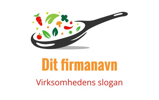 Fargerik logo med en stekepanne fylt med grønnsaker