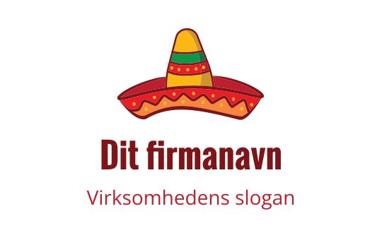 Fargerik sombrero logo design med dekorative mønstre og livlige farger