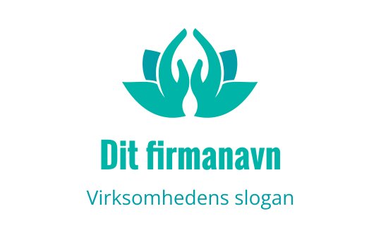 Elegant teal lotus logo med stiliserte kronblader og flammeelementer