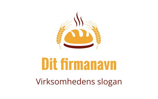 Varm logo design med et brød og hveteaks