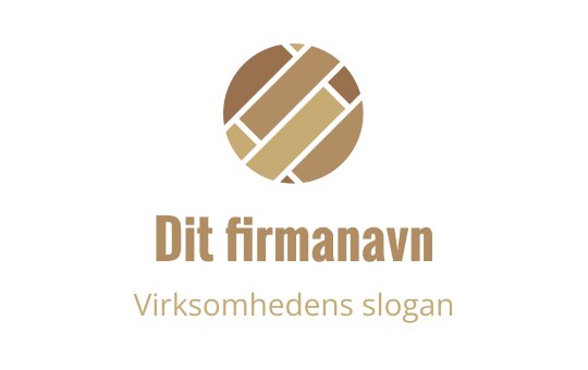 Moderne sirkulær logo design med geometriske mønstre i varme toner