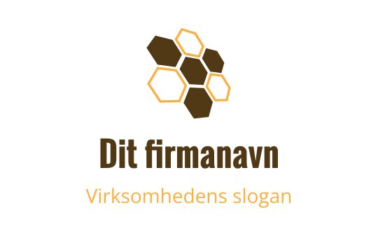 Moderne bikube logo design i varme brune og gulltoner