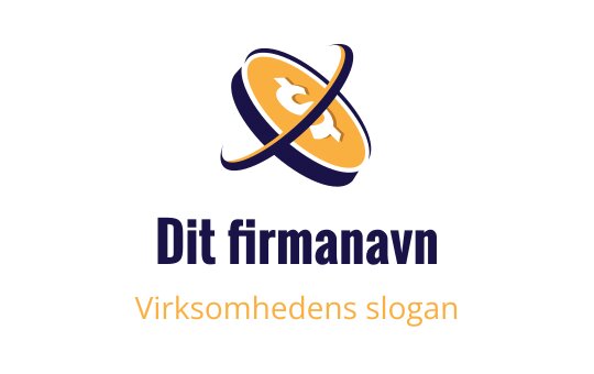 Moderne logo design med en stilisert globe og en dynamisk virvel