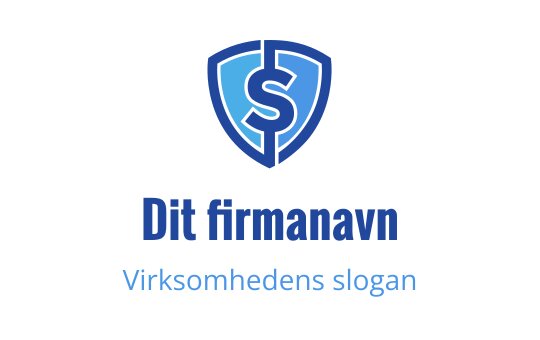 Skjoldlogo med en stilisert bokstav S i blåtoner