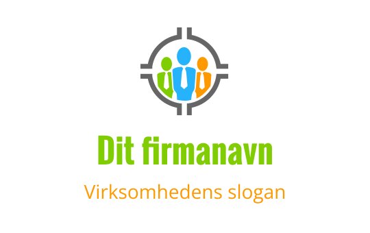 Fargerik logo med stiliserte figurer innenfor en sirkulær målramme