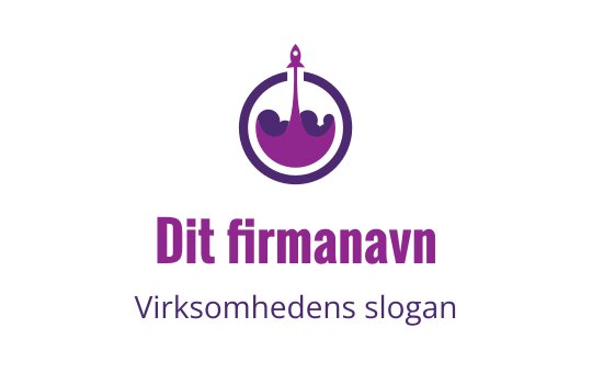 Elegant lilla krone logo design med en sirkulær kontur