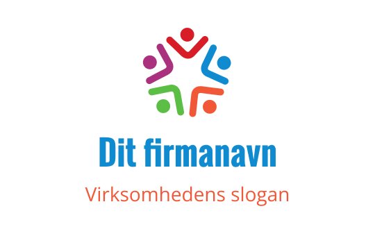 Fargerik logo med sammenkoblede menneskefigurer i stjernes form