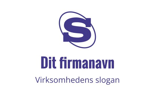 Moderne lilla logo med en stilisert bokstav "S" og sirkulære elementer