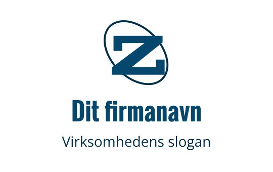 Moderne blå logo med en stilisert bokstav Z og et orbitalelement