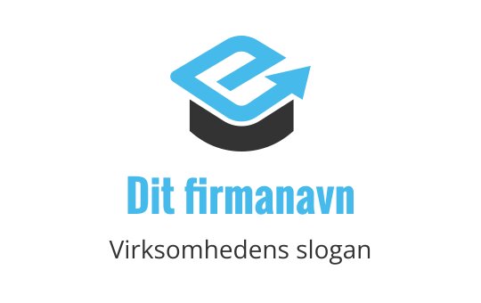 Moderne blå logo design med et abstrakt bokstav og oppoverpilt