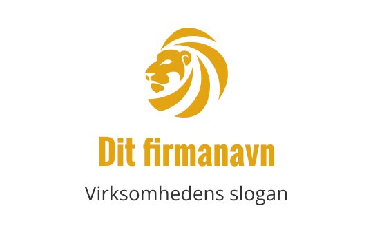 Gull løve logo design for tigerindustrien, med en dristig og moderne stil.