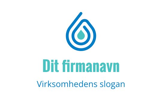 Moderne blå dråpe logo design med lagdelte sirkulære elementer