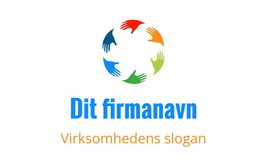 Fargerike hender som danner en sirkulær logo med fet tekst under
