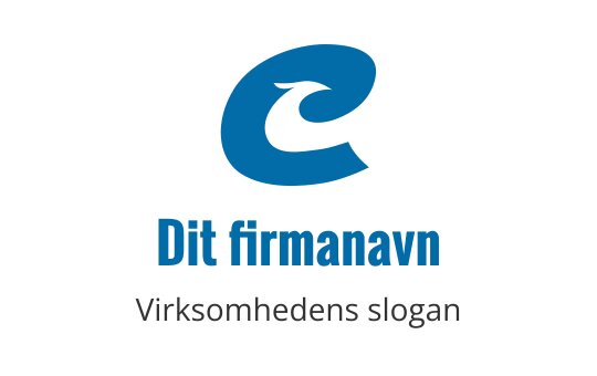 Moderne blå logo med en stilisert bokstav 'C
